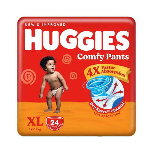 NEW & IMPROVED HUGGIES COMPY PANTS (EXTRA LARGE)
