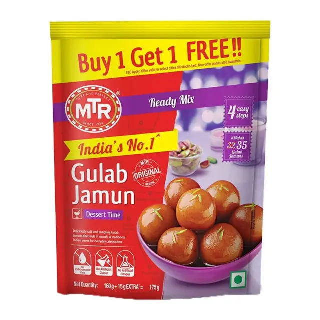 MTR INSTANT MIX GULAB JAMUN BUY 1 GET 1 FREE